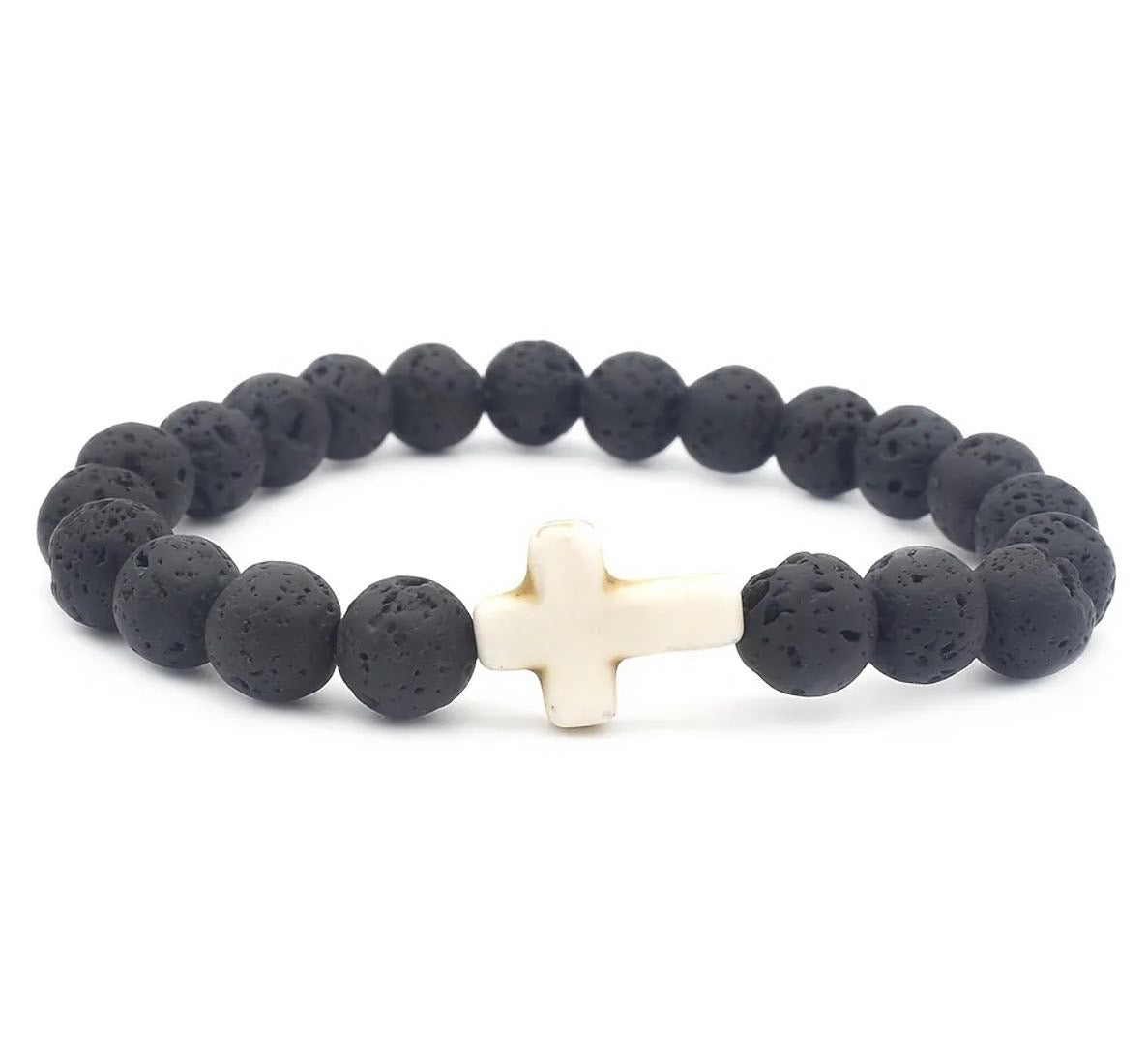 Beaded Cross Bracelet