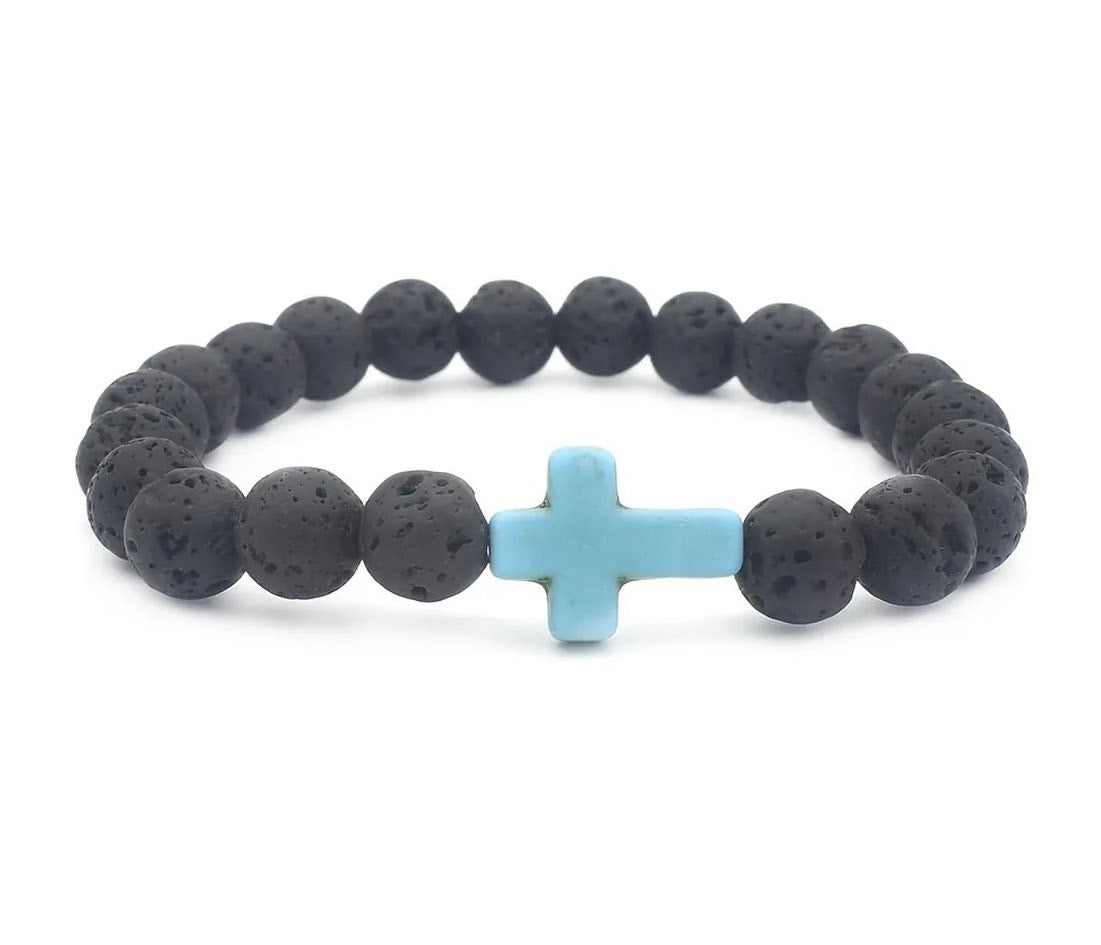 Beaded Cross Bracelet