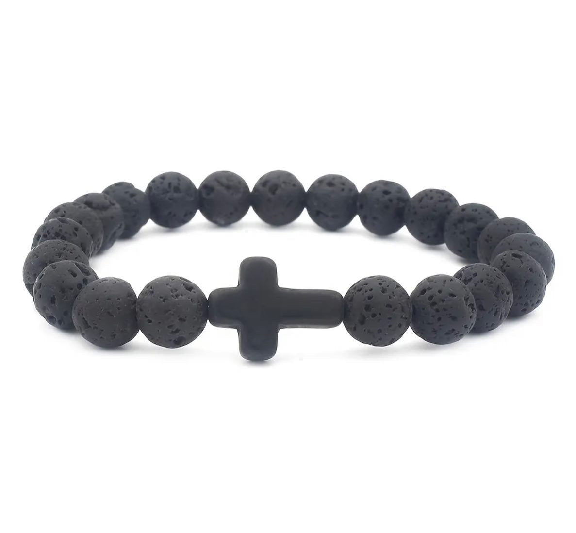 Beaded Cross Bracelet