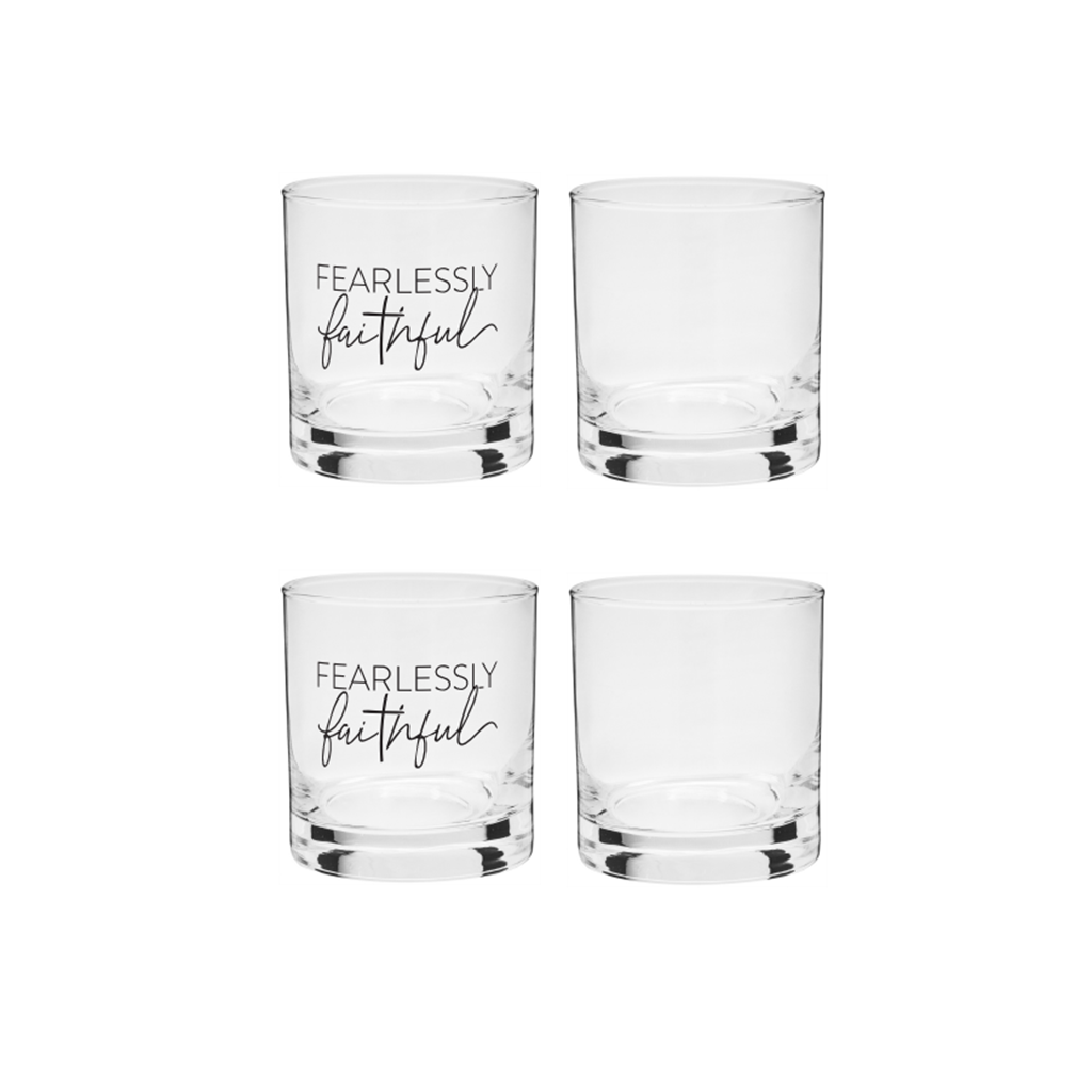 Fearlessly Faithful 8 oz. Glass