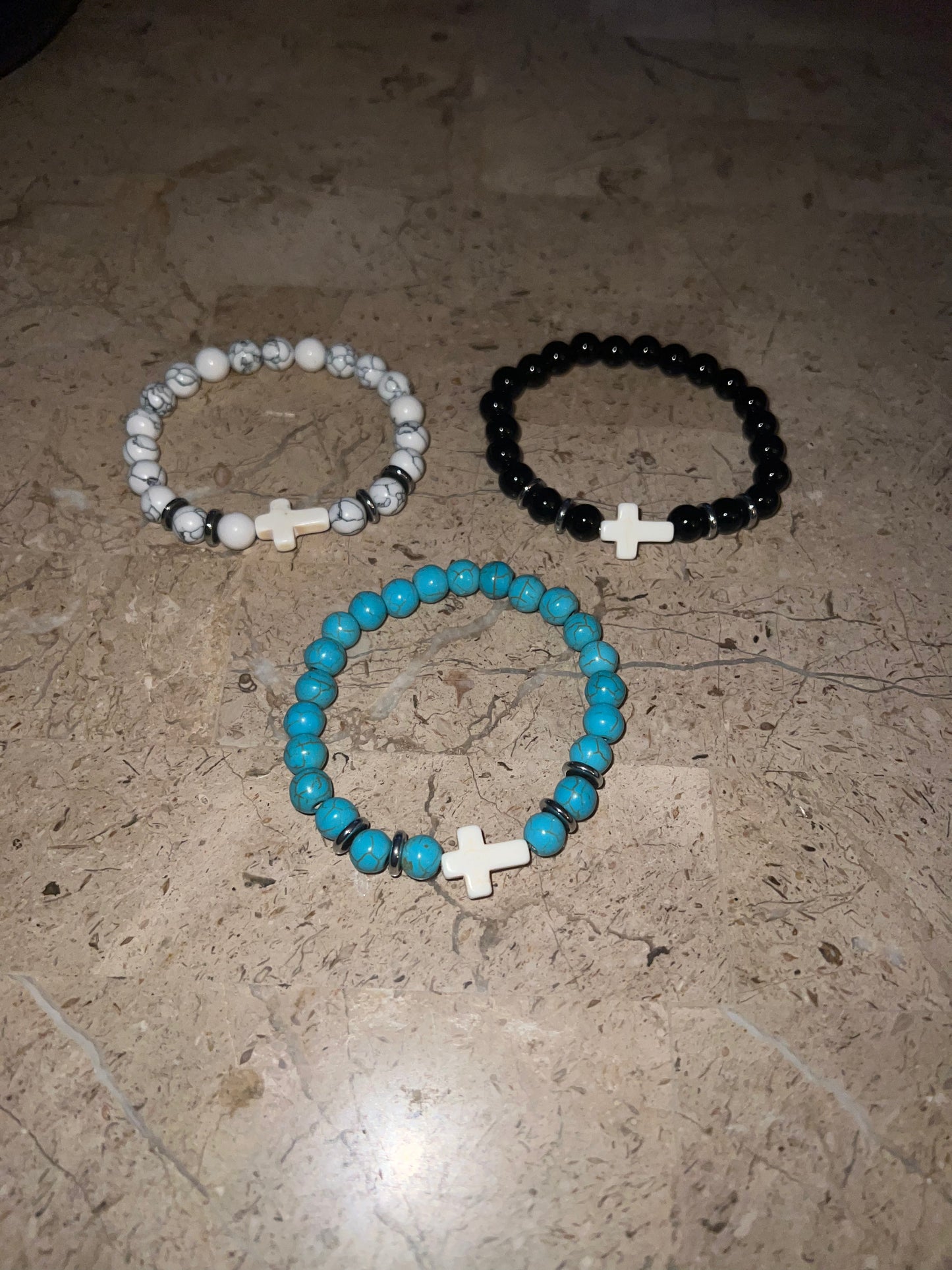 Beaded Cross Bracelet