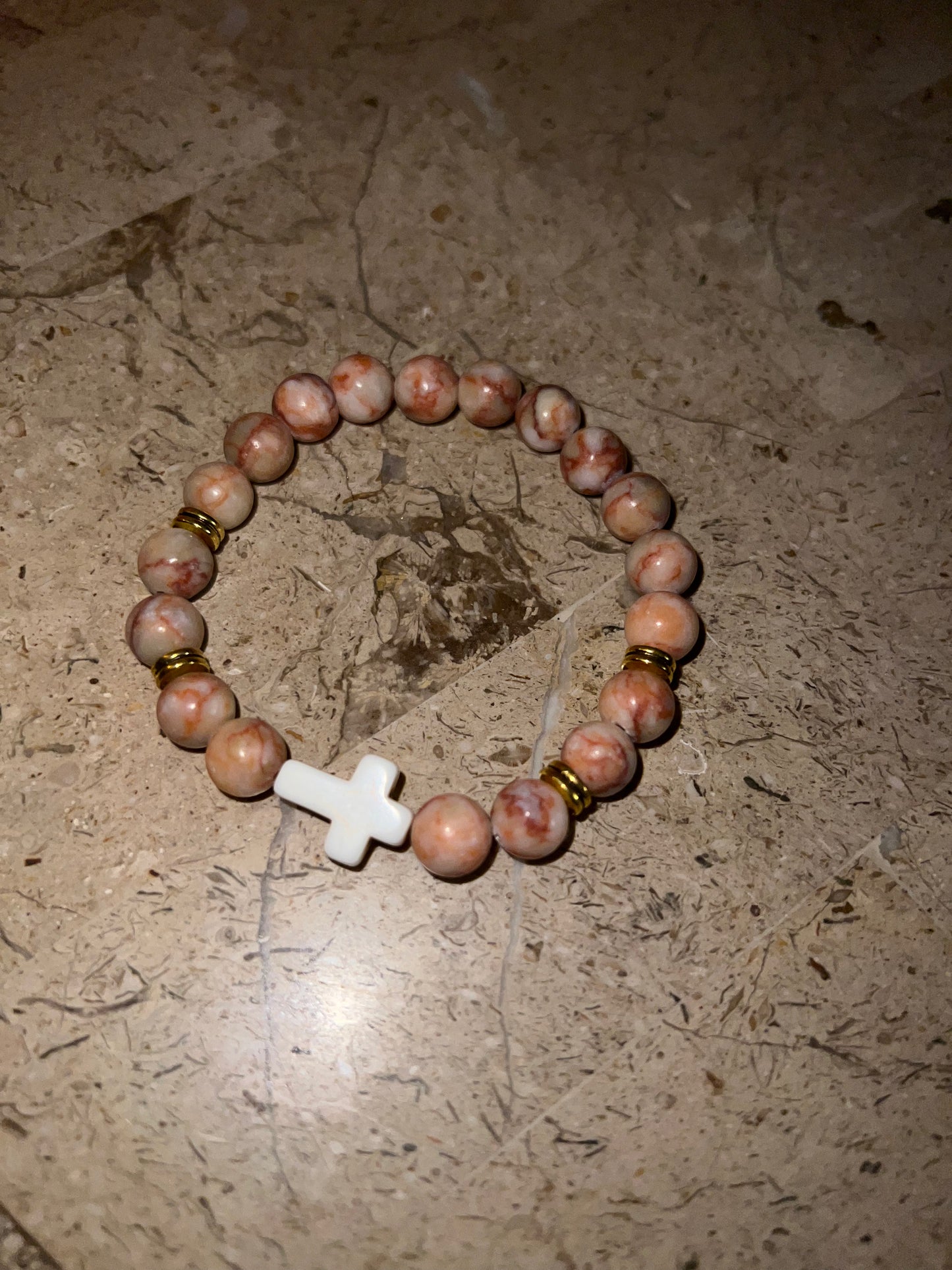 Beaded Cross Bracelet