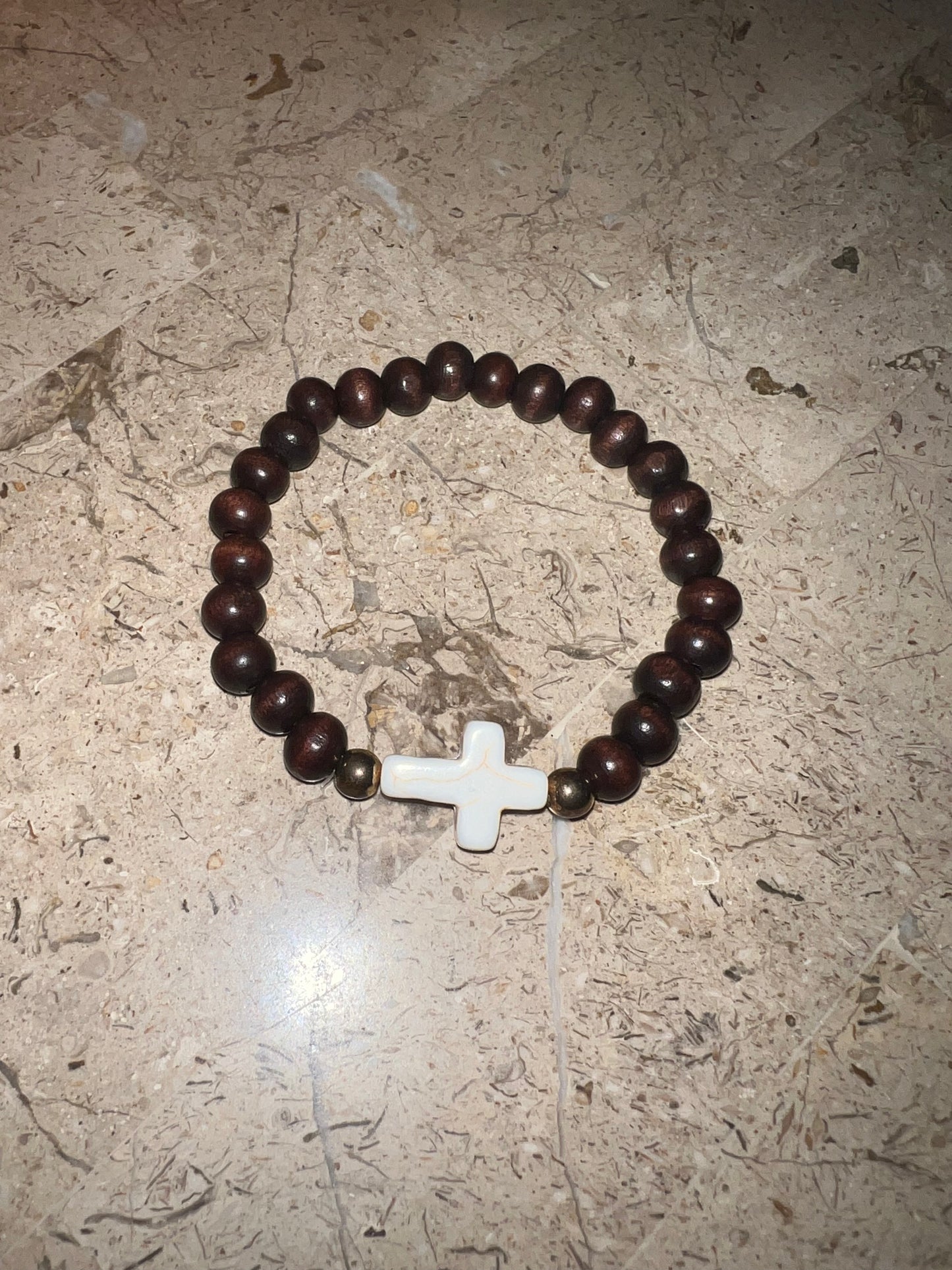 Beaded Cross Bracelet