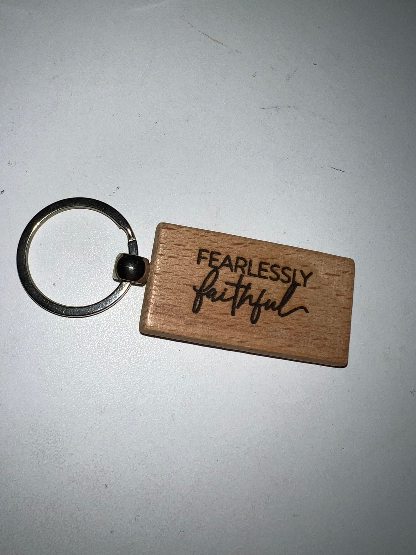 Custom Bible Verse Wooden Keychain