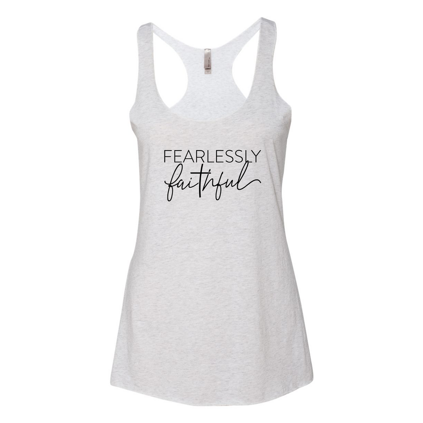 Women's Fearlessly Faithful Triblend Racerback Tank