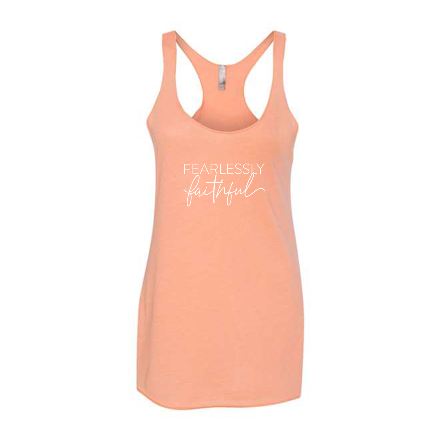 Women's Fearlessly Faithful Triblend Racerback Tank