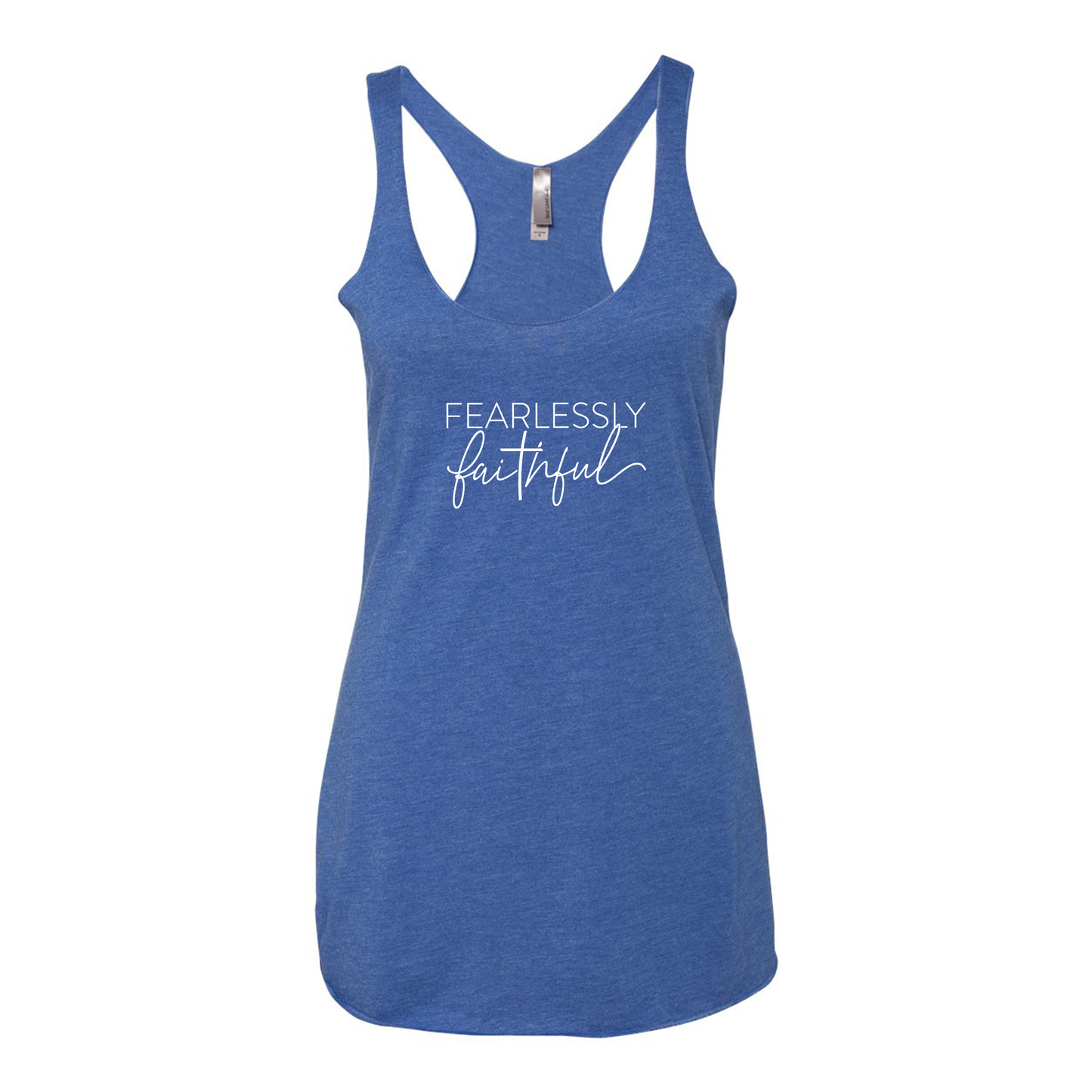 Women's Fearlessly Faithful Triblend Racerback Tank