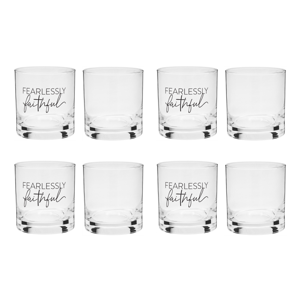 Fearlessly Faithful 8 oz. Glass