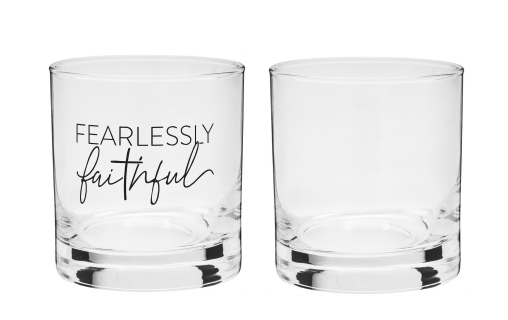 Fearlessly Faithful 8 oz. Glass