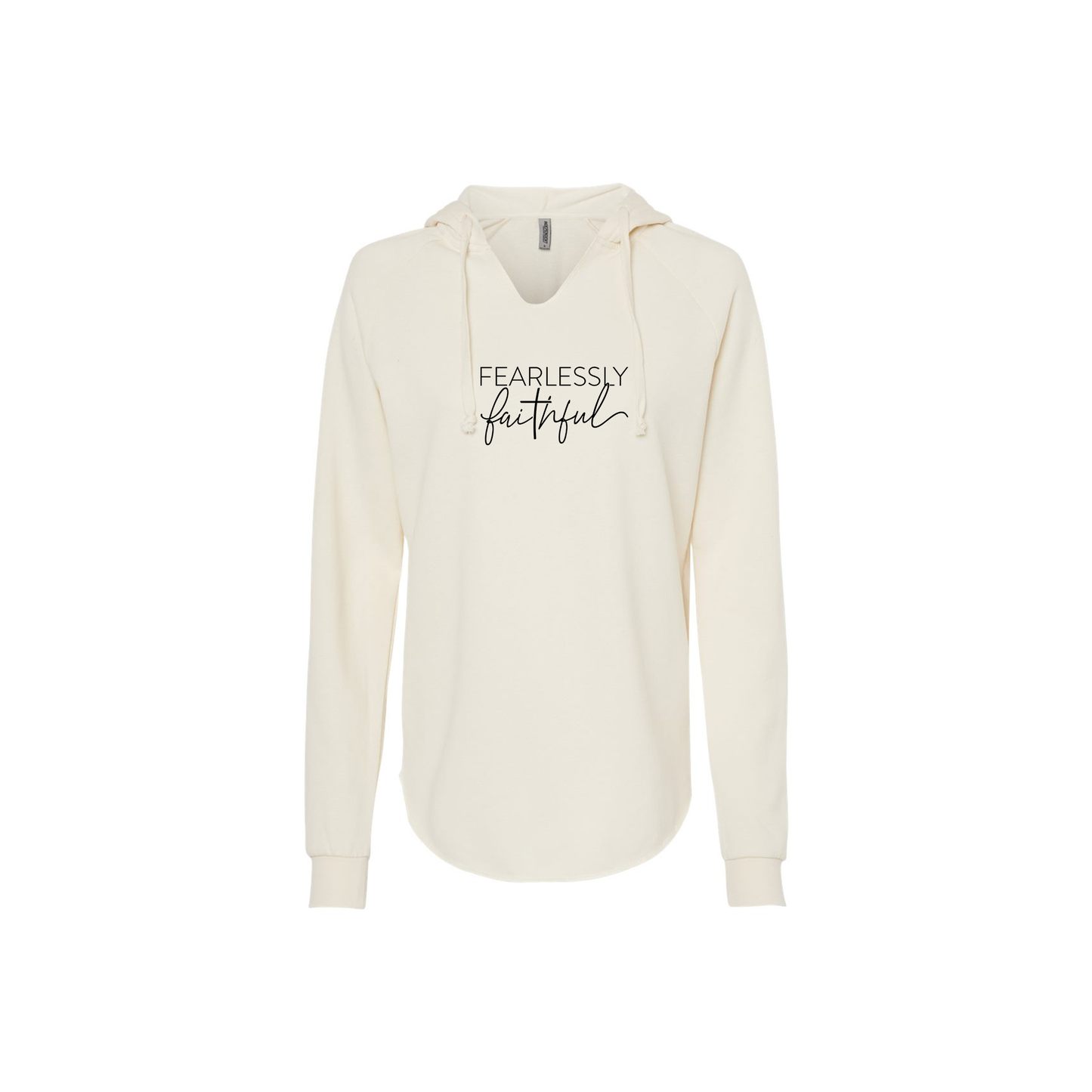 Fearlessly Faithful Wave Wash Hooded Pullover
