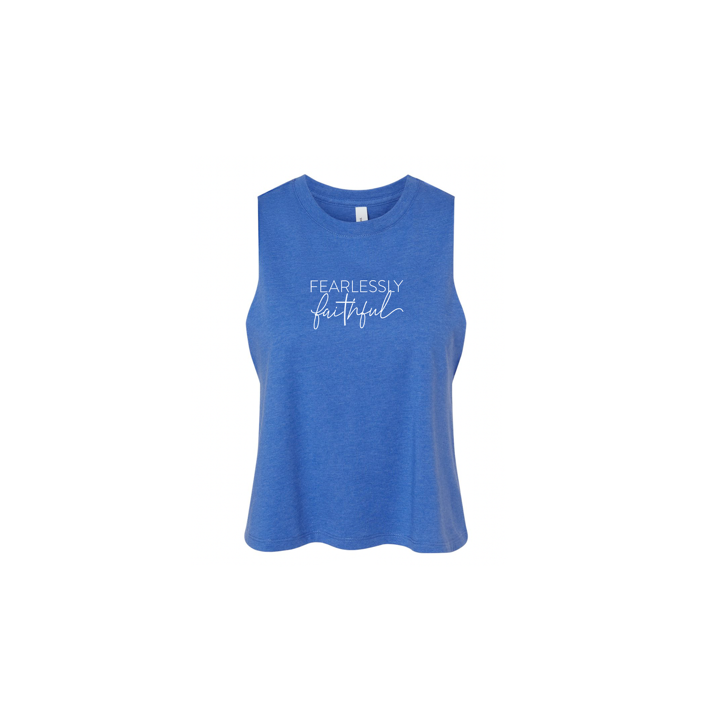 Fearlessly Faithful Cropped Racerback Tanks!!