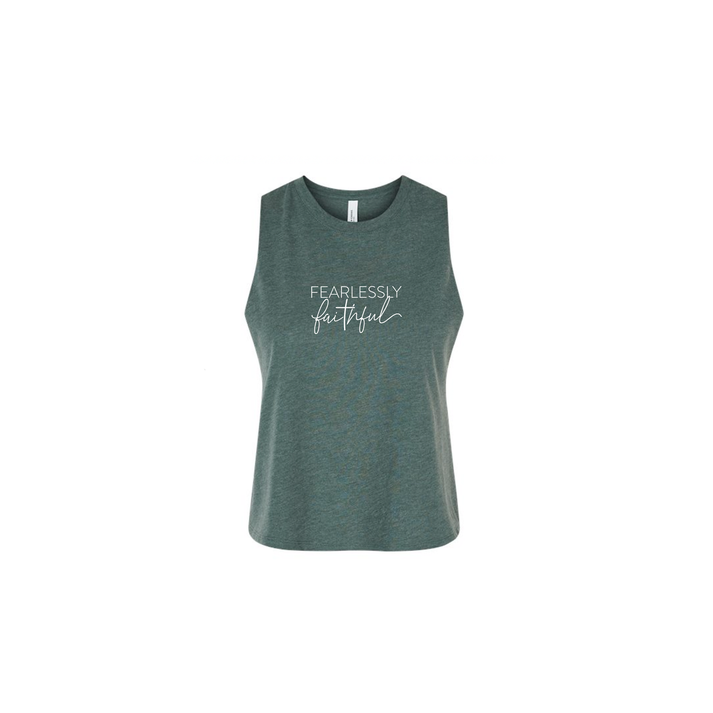Fearlessly Faithful Cropped Racerback Tanks!!