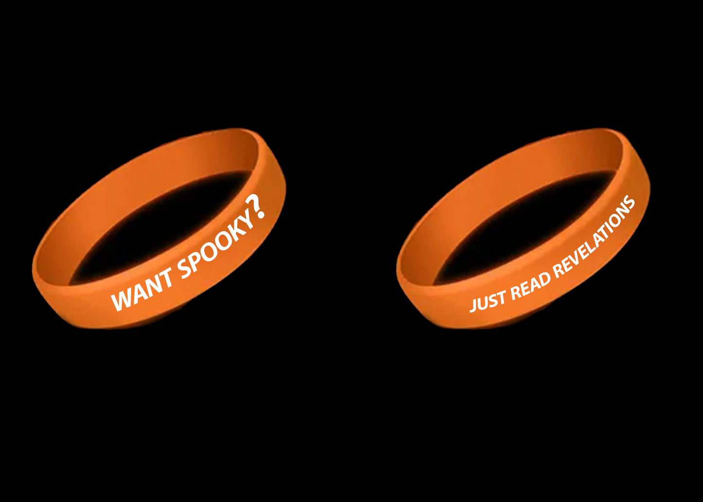 Glow in the Dark Spooky Wristbands!! (Pack of 3 or 5)