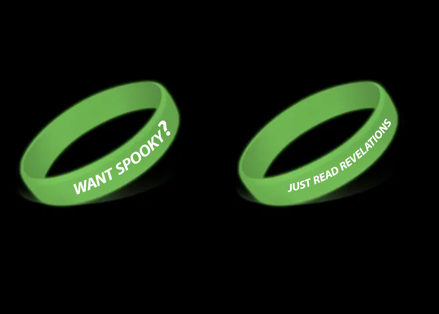 Glow in the Dark Spooky Wristbands!! (Pack of 3 or 5)