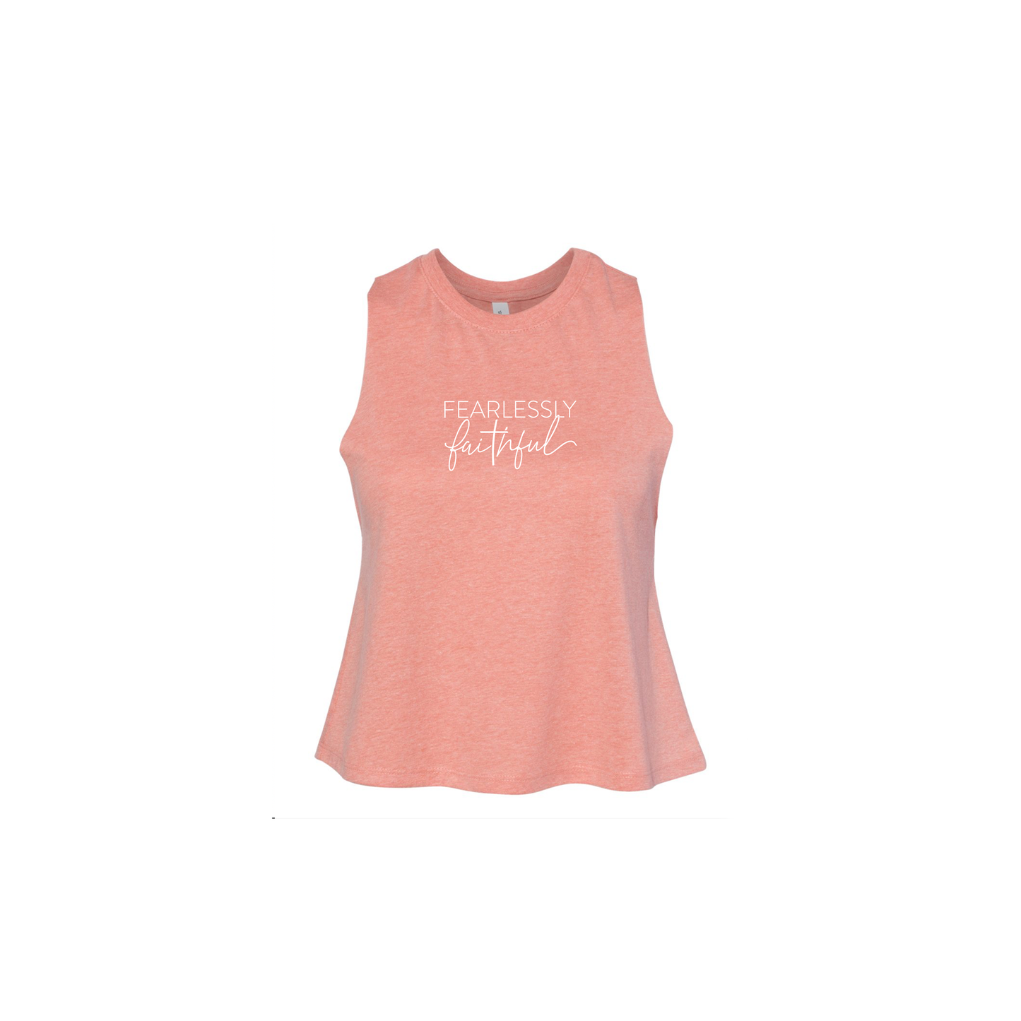 Fearlessly Faithful Cropped Racerback Tanks!!