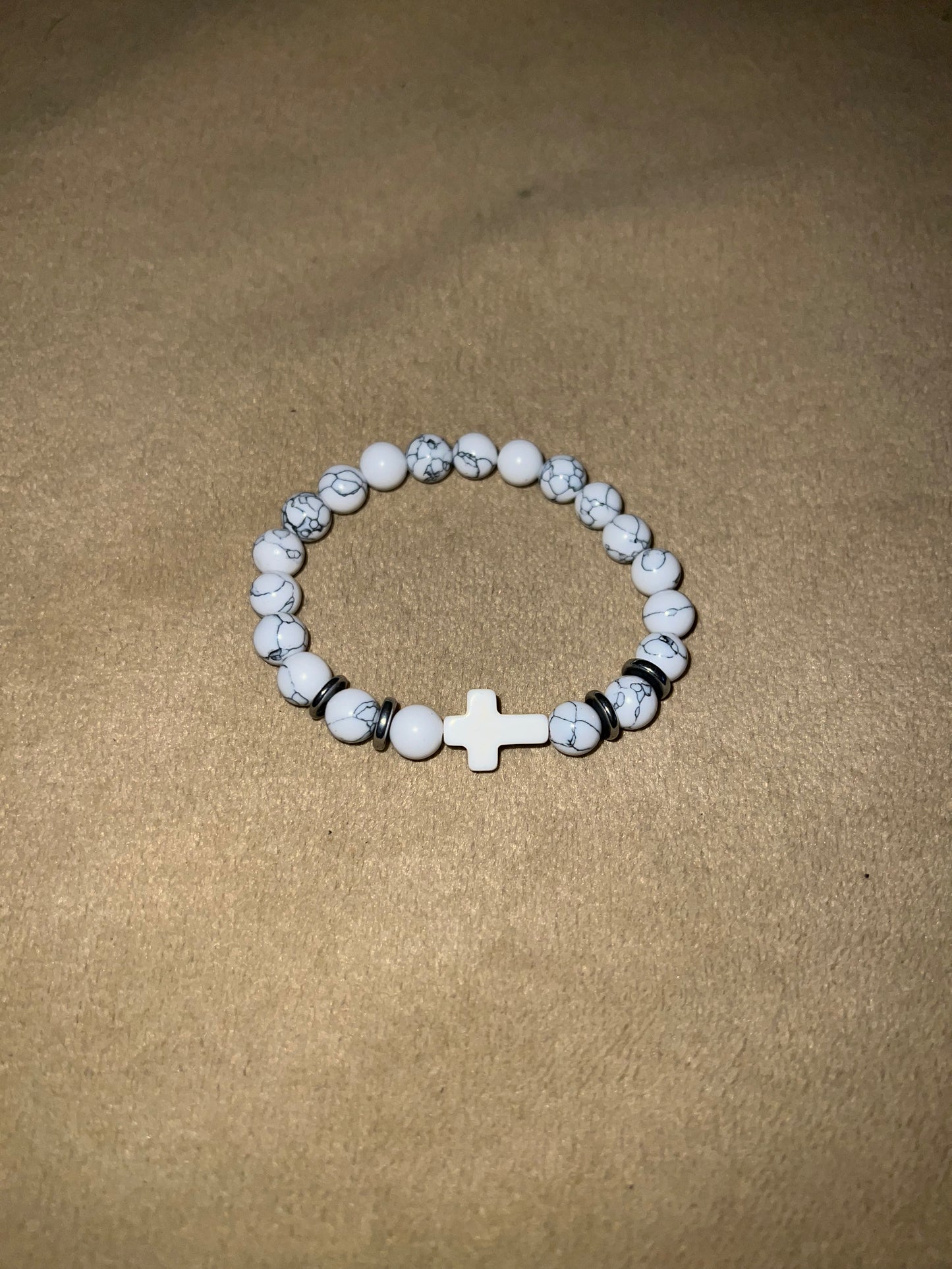 Beaded Cross Bracelet