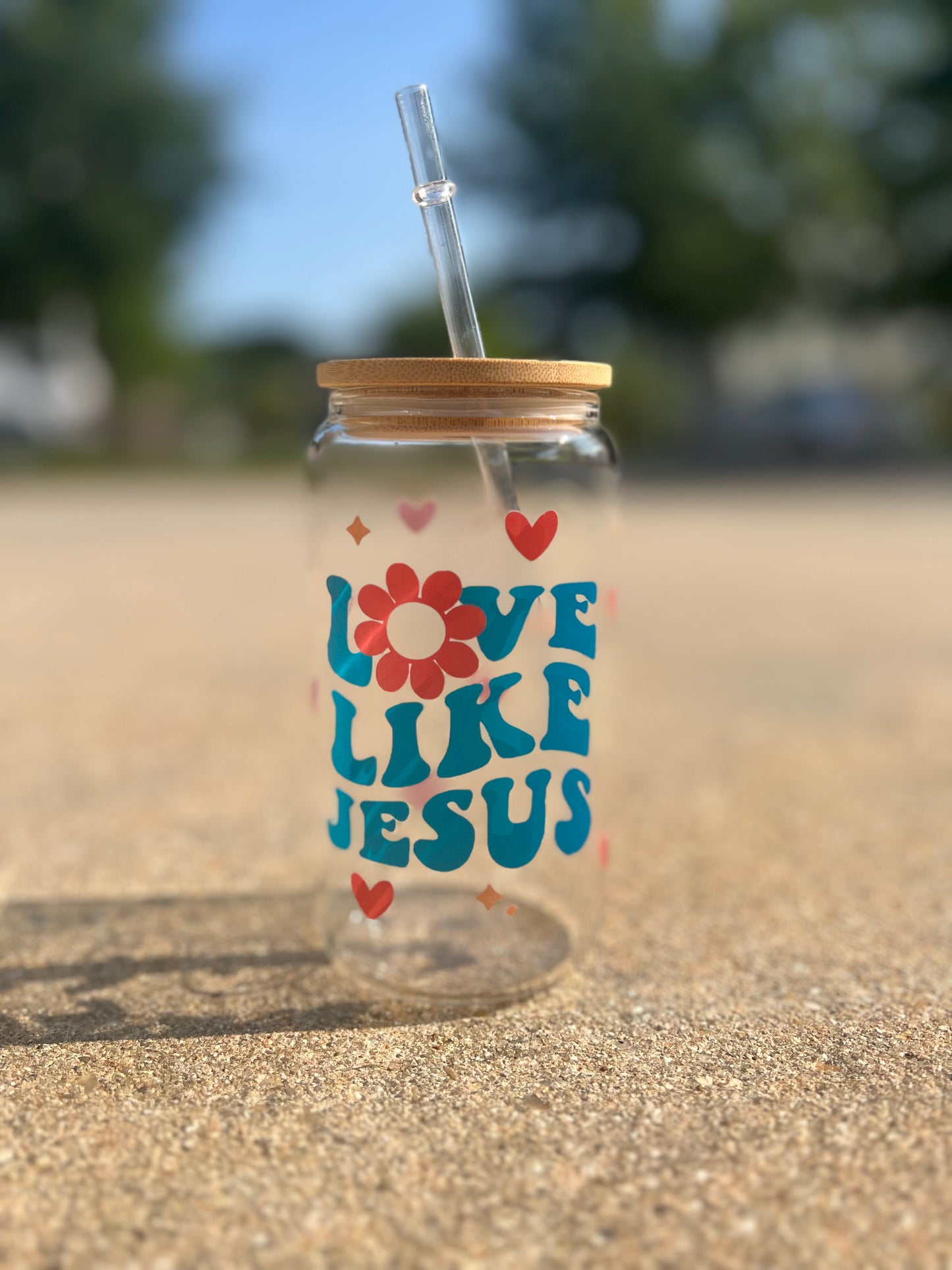 Love Like Jesus Glass