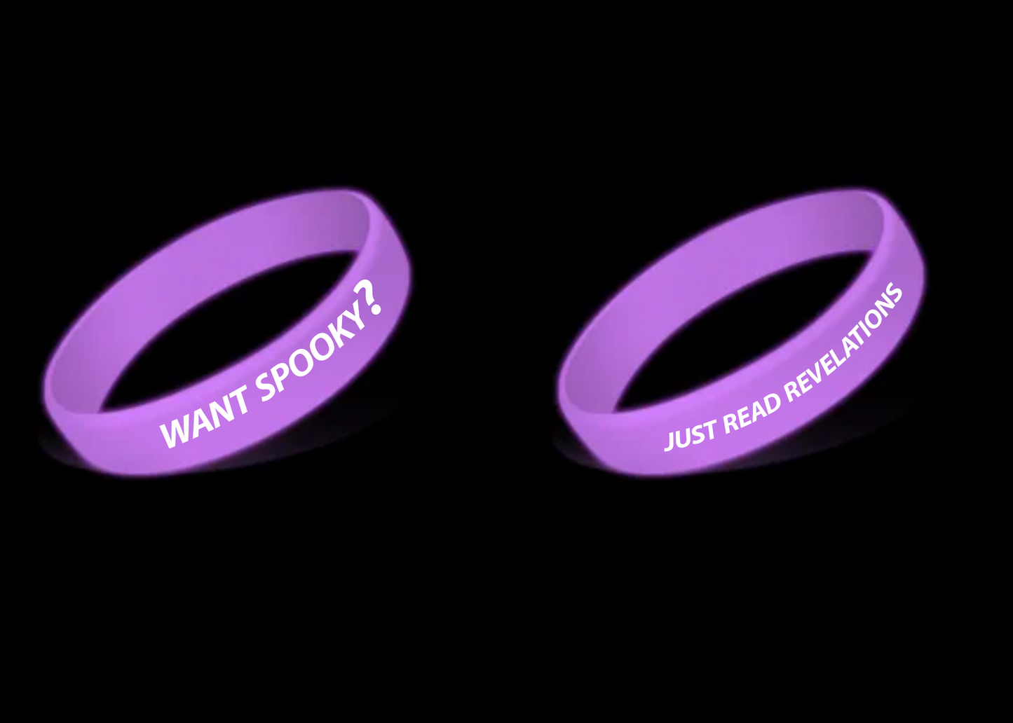 Glow in the Dark Spooky Wristbands!! (Pack of 3 or 5)